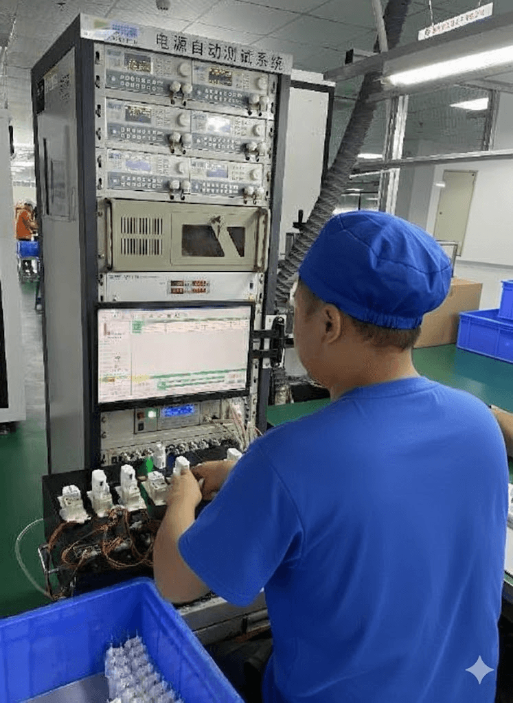 Function Testing - Lirui Charger Factory Quality Control Process