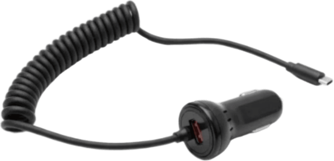 OEM 20W Fast Car Charger with Coiled Cable - OEM Charger Factory Wholesale