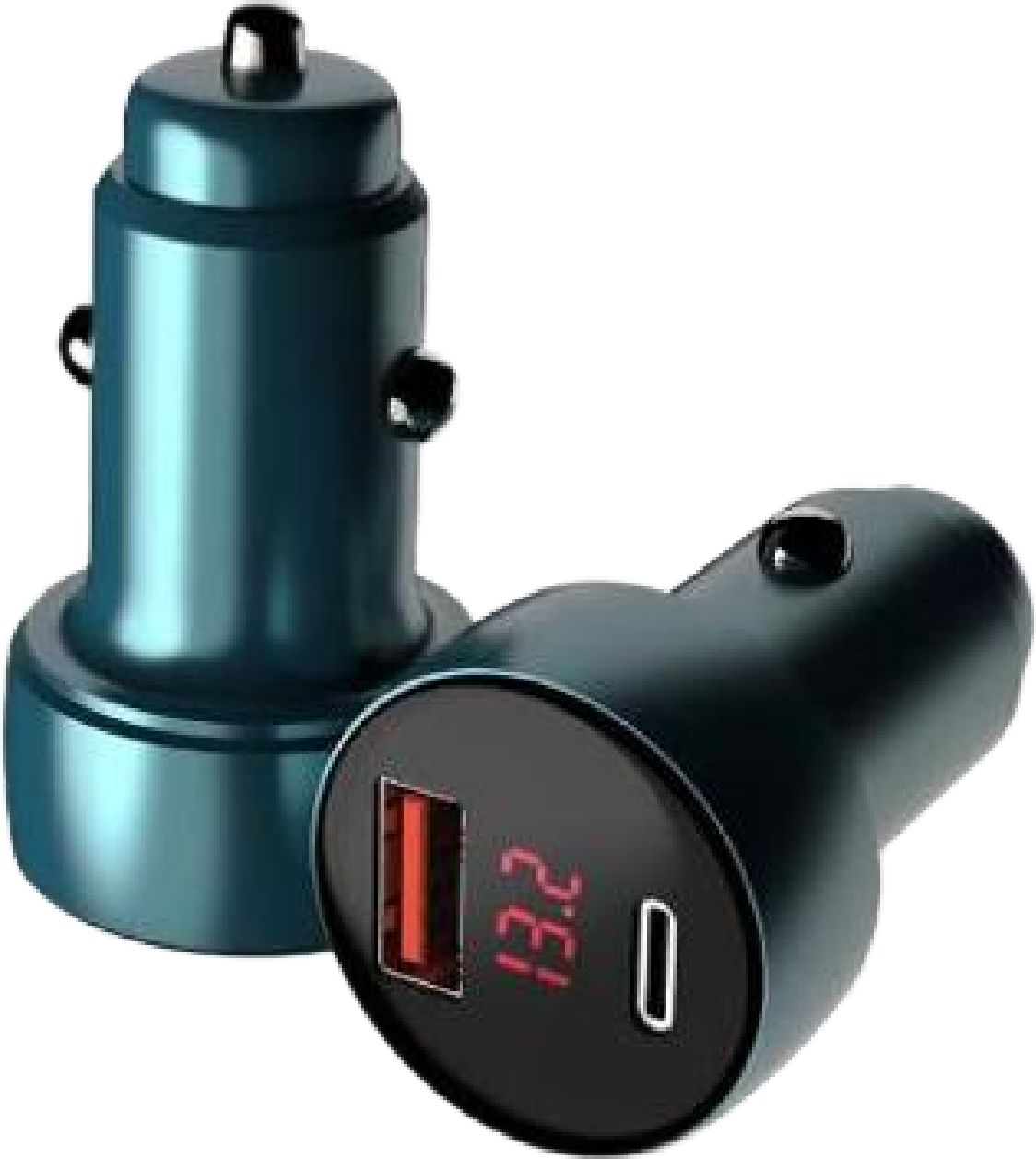 OEM Metal Car Charger 48W with Digital Power Display - OEM Charger Factory Wholesale